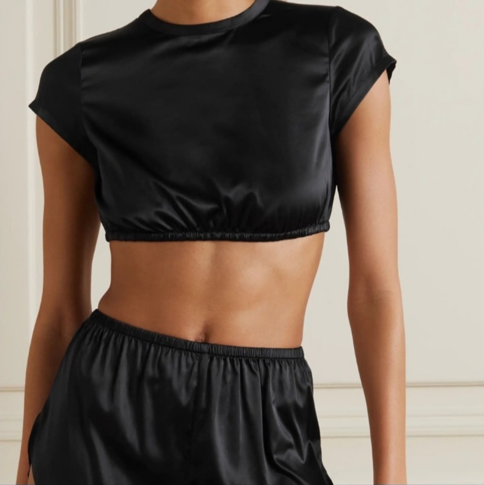 SKIMS Satin Crop Top